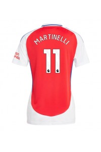 Arsenal Gabriel Martinelli #11 Voetbaltruitje Thuis tenue Dames 2024-25 Korte Mouw